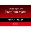 Image de Canon PM-101, papier photo Premium Matte (210 g/m², A2, 20 pcs), Papier photo, Blanc