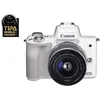 Image de Hybride Canon EOS M50 Blanc + Objectif EF-M 15-45 mm f/3.5-6.3 STM
