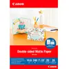 Image de Canon Papier Photo Mp-101 D 7x10 Cm 20 Sheets Double Sided Matte 240 G