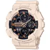Image de Casio, Montre, GMA-S140M-4AER, Noir, Rose, (Horloge analogique, Horloge numérique, 46 mm)