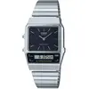 Image de Casio, Montre, Vintage Edgy, Argent, Noir, (Chronographe, 32 mm)