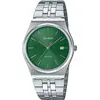 Image de Casio, Montre, MTP-B145D-3AVEF, Argent, Vert, (Horloge analogique, 35 mm)