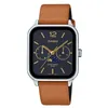 Image de Montre homme Casio MTP-M305L-1AVER quartz phase de lune cuir noir