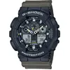Image de Casio, Montre, GA-100TU-1A3ER, Noir, Vert, (Montre de sport, 51 mm)