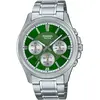 Image de Casio, Montre, MTP-1375PD-3AVEF Timeless, Vert, Argent, (Horloge analogique, 42 mm)
