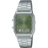 Image de Casio, Montre, AQ-230A-3AMQYES, Argent, Vert, (Chronographe, 38.80 mm)
