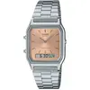 Image de Casio, Montre, AQ-230A-4AMQYES, Rouge, Rose, Argent, (28 mm)