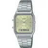 Image de Casio, Montre, AQ-230A-9AMQYES, Or, Vert, Argent, (Horloge analogique, Horloge numérique, 28 mm)
