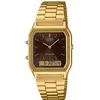 Image de Casio, Montre, AQ-230GA-5AMQY, Or, Marron, (Chronographe, Horloge analogique, Horloge numérique, 27.80 mm)