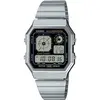 Image de Casio, Montre, A130WE-1AEF, Argent, (Chronographe, Horloge numérique, 40.50 mm)