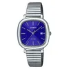 Image de Montre femme Casio LTP-B166D-2AVEF Cadran bleu Acier inoxydable