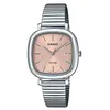 Image de Montre femme Casio LTP-B166D quartz acier inoxydable cadran rose