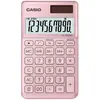 Image de Casio, Calculatrice, Calculatrice de poche BIC SL1000SCP 10 chiffres rose (Fonctionnement sur piles, Panneau solaire)