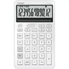 Image de Casio, Calculatrice, JW-200DQ-WE weiss (Fonctionnement sur piles, Panneau solaire)