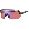 Image de Shimano, Unisexe, Lunettes de sport, Technium L Offroad VLT 35% (Olive foncée, Ridescape hors route VLT 35), Vert