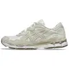 Image de Baskets ASICS Gel NYC Blanc Gris Plume Unisexes Crème 1203A663-102 44