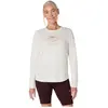 Image de ASICS, Femmes, T-shirt de sport, Fujitrail Logo Langarm-Oberteil Weiss (S), Blanc, S