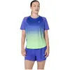 Image de ASICS, Femmes, T-shirt de sport, Damen Road Fade SS Top T-Shirts (L), Vert, Violet, Bleu