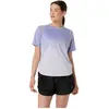 Image de ASICS, Femmes, T-shirt de sport, T-Shirt Road Fade (L), Bleu, Multicolore, L