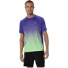 Image de ASICS, Hommes, T-shirt de sport, Road Fade Ss Top Men (XL), Vert, Bleu, XL