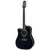 Image de Guitare Takamine DREADNOUGHT CUTAWAY Electro Black 12 st.