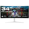 Image de JAPANNEXT Écran PC Incurvé 34 UWQHD Dalle IPS Blanc IPS AMD FreeSync JN-IPS34Q-HC6-W