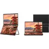 Image de Japannext 60,5cm JN-DMD-IPS238F-C4 Dual-Monitor M-Touch FHD (1920 x 1080 pixels, 23.80"), Moniteur, Noir