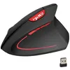 Image de Souris sans fil HXSJ Souris verticale ergonomique rechargeable 3 DPI en option Souris réglable 2400 DPI avec câble de chargement USB pour ordinateur portable PC Mac