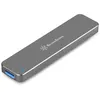 Image de SilverStone SST-MS09C - USB 3.1 Gen. 2 externe boîtier disque dur pour M.2 SATA SSD, anthracite