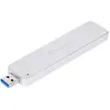 Image de Silverstone SST Boîtier M.2 externe SST-MS09S (M.2), Boîtier pour disques durs, Argent