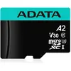 Image de Adata Adaptateur Premier Pro Incl. (128 Go, microSDHC, U3, UHS-I), Carte mémoire, Noir, Bleu