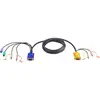 Image de ATEN Câble KVM 3m PS/2 avec SPHD 3 en 1 et audio - 3 m - 2L-5303P