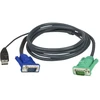 Image de ATEN Câble KVM USB 1,8m avec SPHD 3 en 1 - 1,8 m - VGA - 2L-5202U