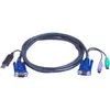 Image de Aten Câble de connexion KVM VGA 2L-5503UP, 3,0m, Câble pour commutateur KVM