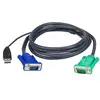 Image de ATEN Câble KVM USB 3m avec SPHD 3 en 1 - 3 m - VGA - Noir - 2L-5203U