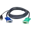 Image de Aten Câble KVM 2L-5205U USB, 5.0m, Câble pour commutateur KVM