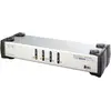 Image de Aten CS1744 : Commutateur KVM Dual-View, 4 ports, Commutateur KVM, Noir, Argent