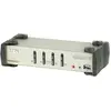 Image de Aten CS1734B, commutateur KVM à 4 ports avec concentrateur USB à 2 ports, Commutateur KVM, Gris, Noir
