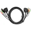 Image de ATEN 2L-7D03UI - Câble vidéo / USB / audio - USB, mini-phone stereo 3.5 mm, DVI-D (M) pour mini-phone stereo 3.5 mm, USB type B, DVI-D (M) - 3 m - pour ATEN CS1768