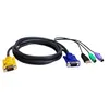Image de ATEN 2L-5302UP - Câble clavier / vidéo / souris (KVM) - USB, PS/2, HD-15 (VGA) (M) pour 18 broches SPHD (M) - 1.8 m