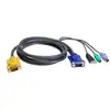 Image de ATEN Câble KVM USB 1,8m PS/2 - 1,8 m - PS/2 - PS/2 - VGA - 2L-5302UP
