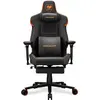 Image de Fauteuil gaming - Cougar Gaming - ARMOREVOM - Noir/orange - Repose-Pieds Rétractable - Accoudoirs 5D - Jusqu'à 155° - Cuir PVC