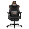 Image de Fauteuil gaming - Cougar Gaming - ARMOREVOM - Noir/orange - Repose-Pieds Rétractable - Accoudoirs 5D - Jusqu'à 155° - Cuir PVC