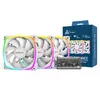 Image de Montech Modèle du produit : Lot de 3 Ventilateurs de boitier AX120 RGB - 12cm (Blanc)