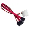 Image de Akasa Câble combiné SATA 2 (données et alimentation) (20 cm, 4 broches Molex, SATA II), Câble interne (PC)