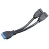 Image de Akasa Interne USB 3.0 vers externe USB 3.0 (0.15 m), Câble d'interface