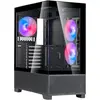 Image de Silverstone SST-LD05-B-ARGB - Panorama Tower Micro-ATX Computer Case, black (ATX), Boîtier PC, Noir