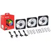 Image de Adata Ventilateur XPG VENTO R 120 ARGB Fan 3 pack (120 mm, 3x), Ventilateur PC, Noir