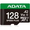Image de Adata microSD 128GB Speed Plus UHS-I U3 + adaptateur (128 Go, microSDXC, U3, UHS-I), Carte mémoire, Vert, Blanc, Noir