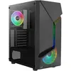 Image de AeroCool Scape-G-BK-v3 Tour midi, verre trempé, ARGB (ATX, mATX, Mini-ITX), Boîtier PC, Noir